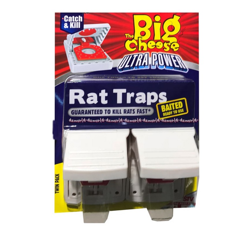 Big Cheese Rat Traps Twin Ultra Power Perangkap Tikus Praktis Isi 2 Pack