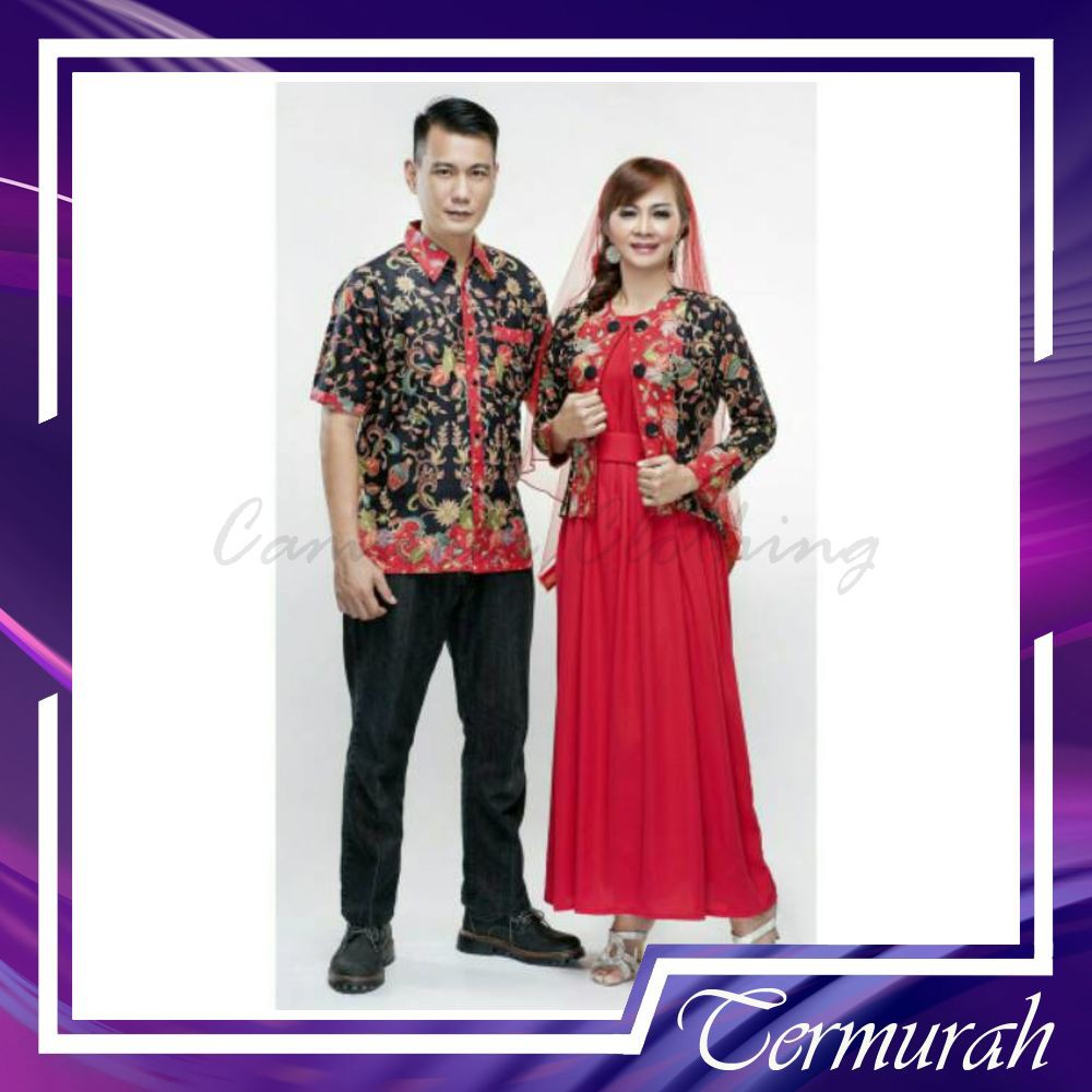 CAMISOLA HEM GAMIS AZIZA GENTONG HITAM  COUPLE SARIMBIT GAMIS GROSIR MURAH SOLO