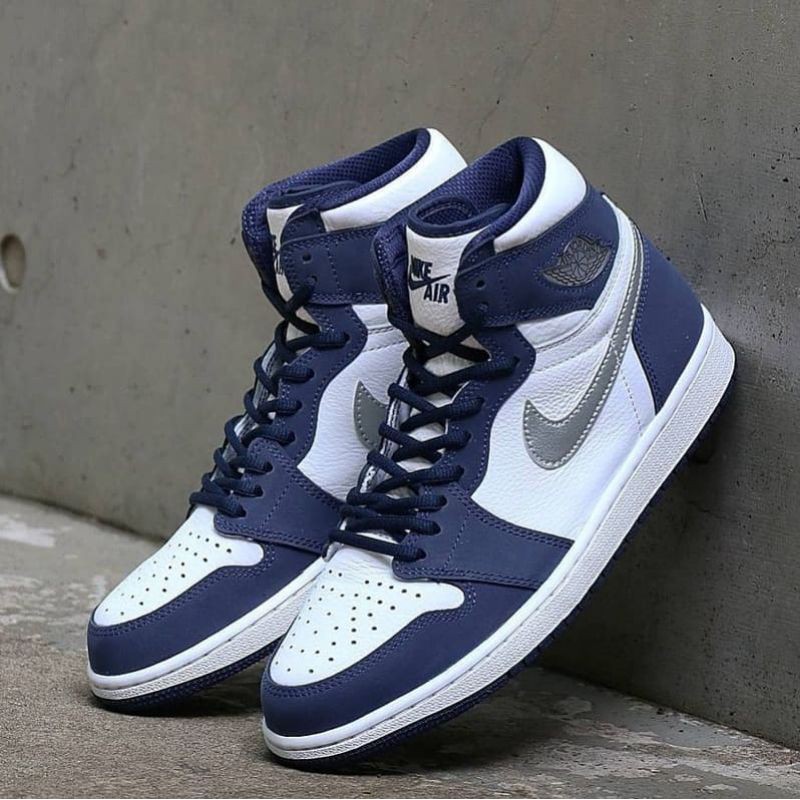 navy air jordans