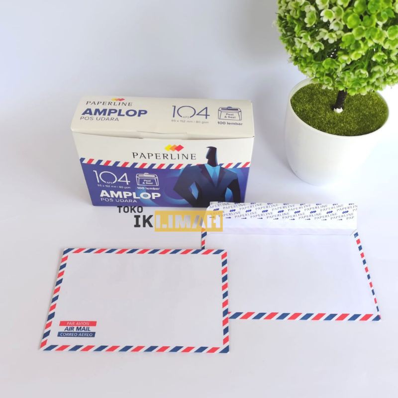 

Amplop Air Mail PAPERLINE 104 APS Tanggung 80 GSM