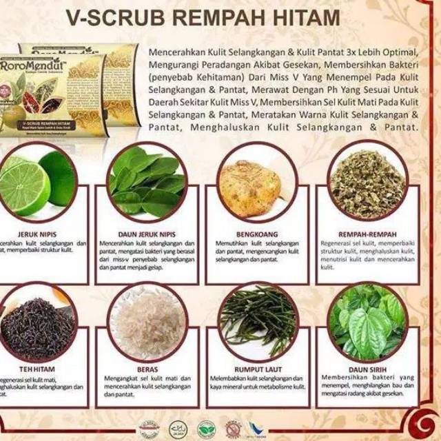 RORO MENDUT V-SCRUB REMPAH HITAM