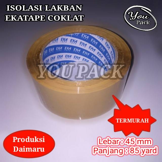 

EKATAPE COKLAT PRODUK DAIMARU ISOLASI LAKBAN 45 MM 85 YARD