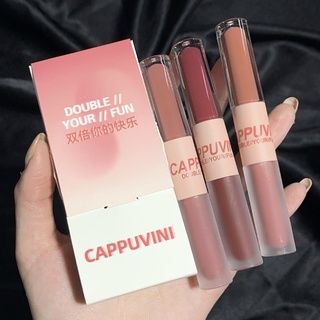 CAPPUVINI Lipstik Dua Ujung Lip Cream There are soft and vibrant colors that can also be diombreed to make the results more beautiful.XX040