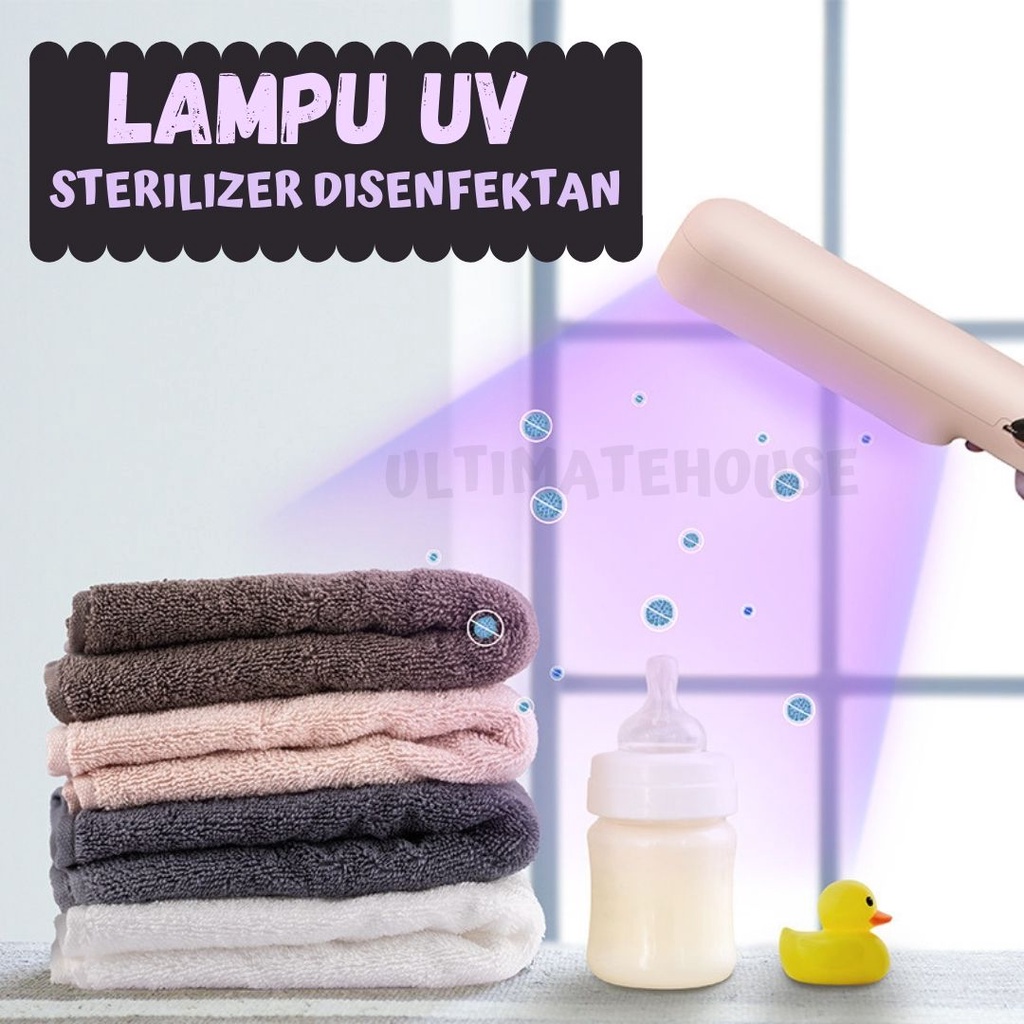 Lampu UV Sterilizer Disinfection Lamp Disenfektan Portable Ultraviolet Handheld