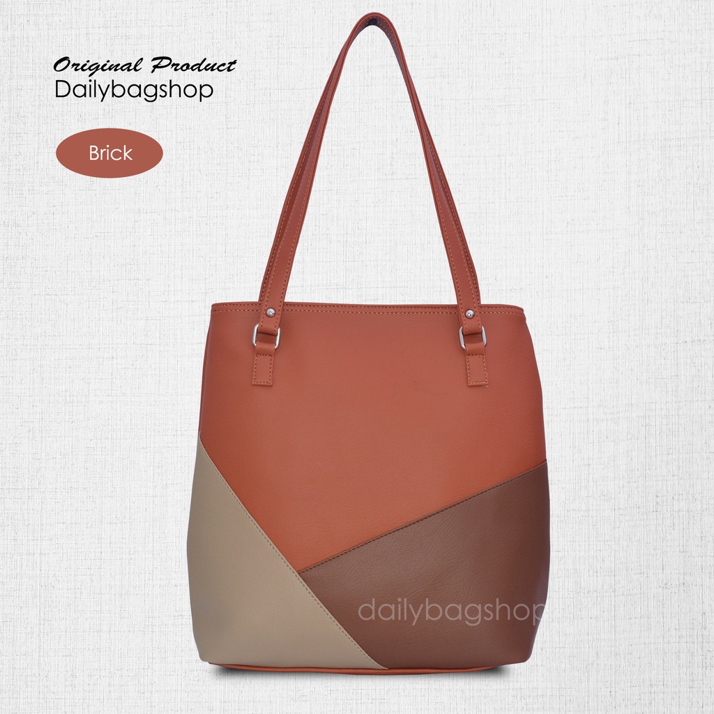 Tas Tote Bahu Wanita Remaja Tote Bag Daily Puzzle Terbaru Ootd Motif Asimetris Terkini Untuk Bekerja Ke Kampus Ukuran Besar Material Bagus