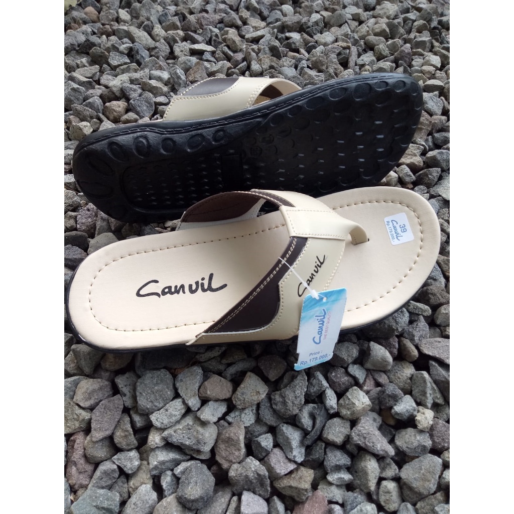 sandal pria kulit cvl