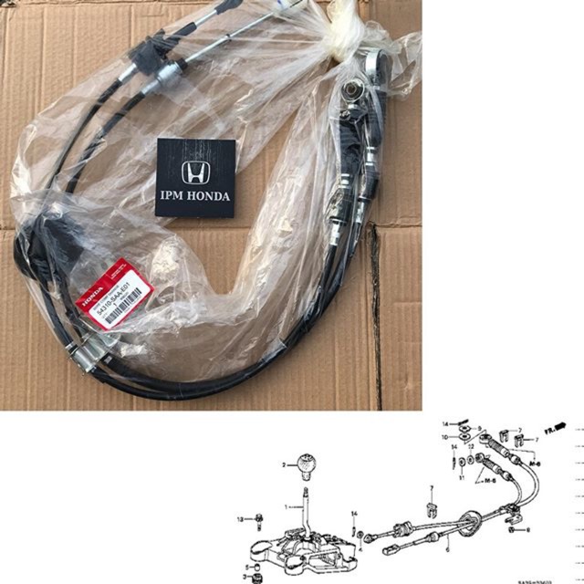 Original 54310 SAA Cable Kabel Transmisi Vosneling Manual Honda Jazz GD3 City GD8 IDSI VTEC 2003 2004 2005 2006 2007 2008