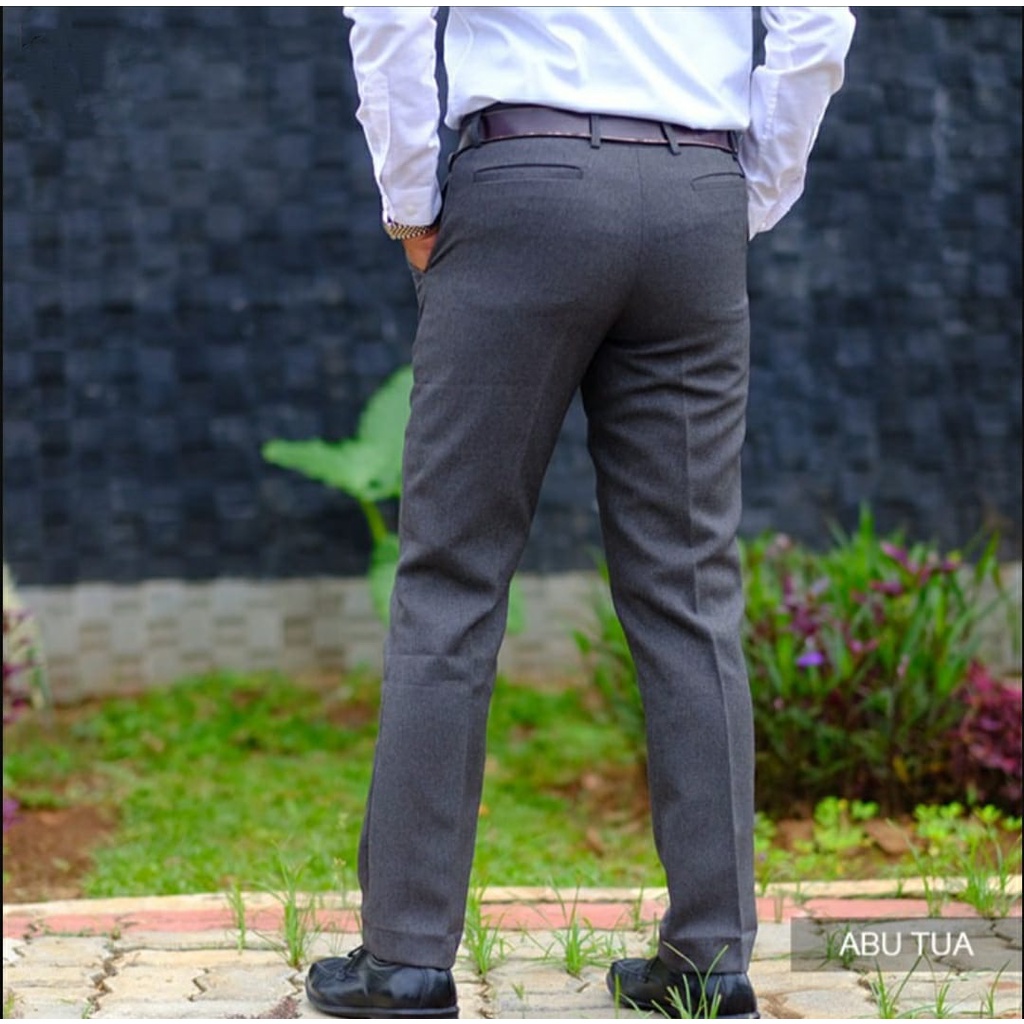 Black Deep | Celana Bahan Formal Pria Slimfit