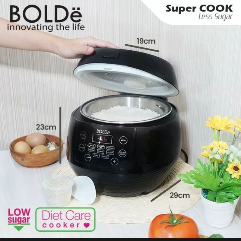 BOLDe SUPER COOK  LESS SUGAR 1 L - Super Cook Rice Cooker Less Sugar