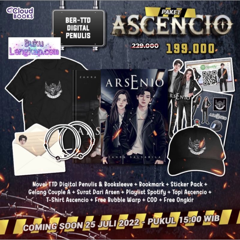 BUKU NOVEL ARSENIO - ZAHRA SALSABILA ORIGINAL