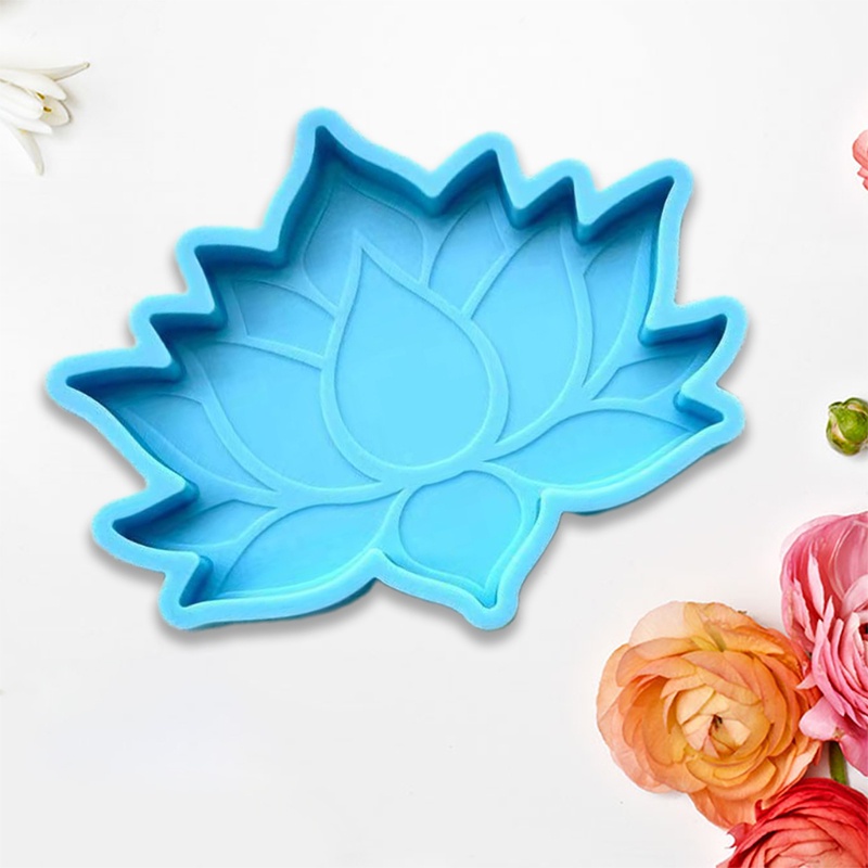 SIY  Lotus Flower Coaster Epoxy Resin Mold Cup Mat Silicone Mould DIY Crafts Decorations Making Tools