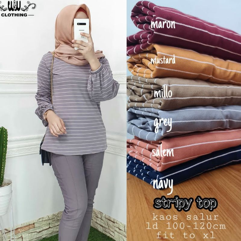 Stripy top by W&W clothing