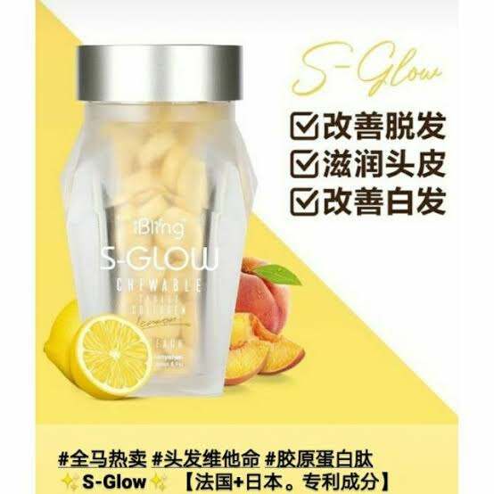 S GLOW ORIGINAL SGLOW S GLOW COLLAGEN CANDY WELLOUS AMAN TANPA EFEK SAMPING S GLOW ASLI