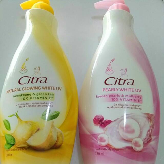  Citra  Hand  Body  Lotion White UV 380ml Shopee Indonesia