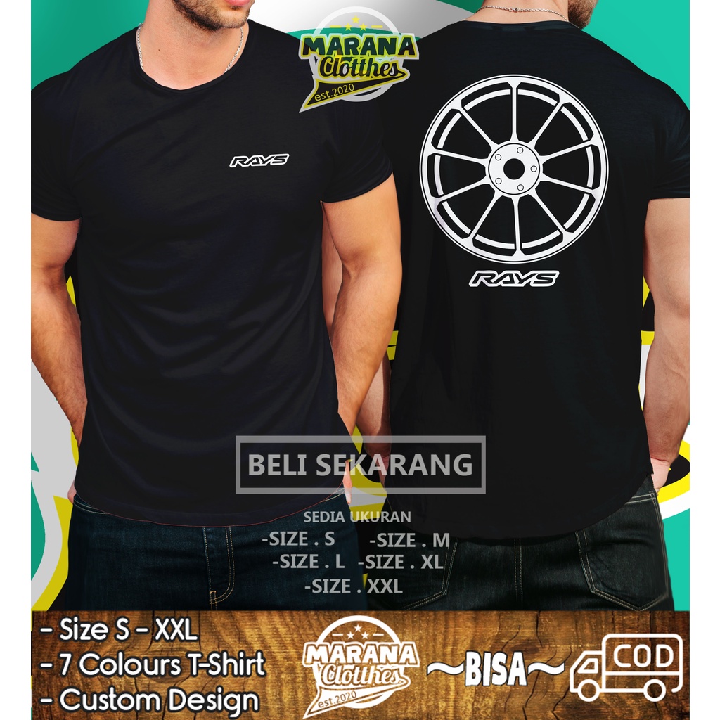 Kaos Velg Rays ZE40 Baju Otomotif