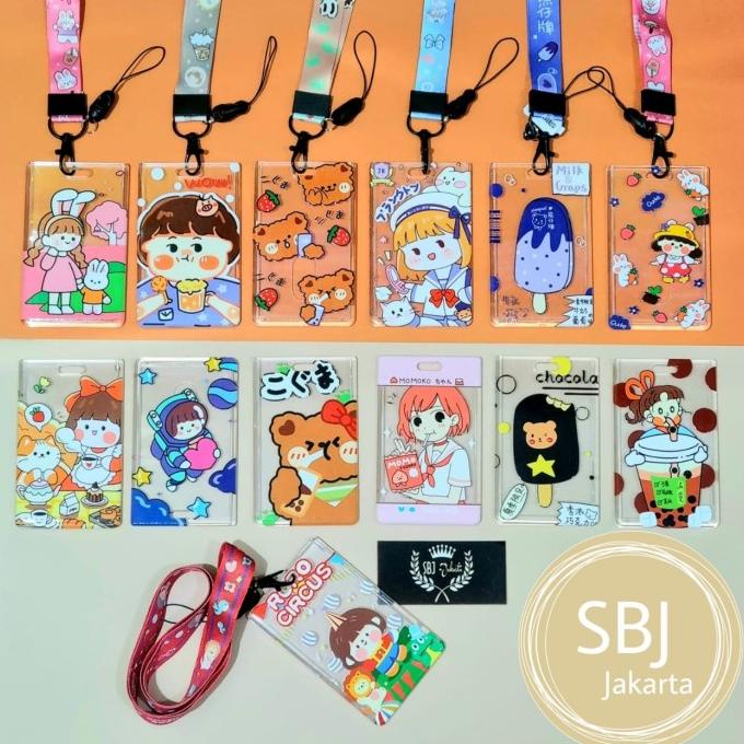

Tempat kartu / ID card holder / Name Tag holder dengan tali lanyard