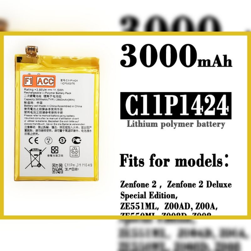 Baterai Batre ASUS ZENFONE 2 5.5 ZE550ML ZE551ML Z00AD Z008D Baterai Asus C11P1424 ORIGINAL