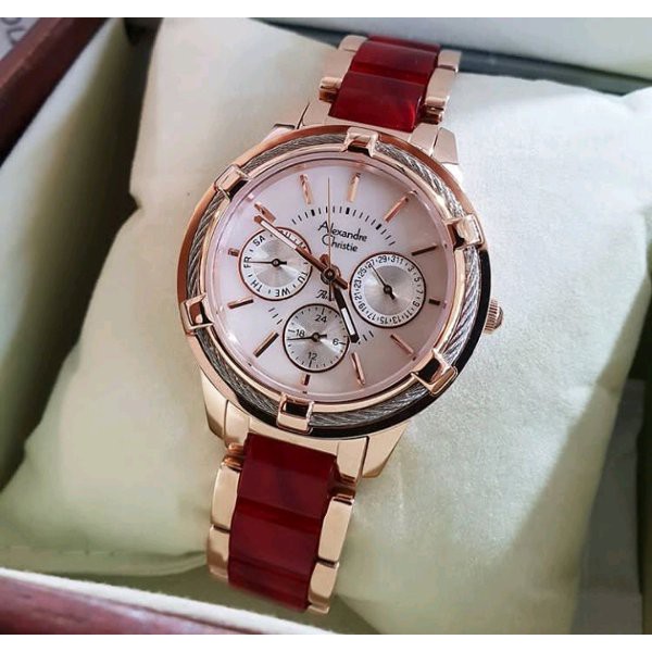 TERLARIS Jam Tangan Wanita Alexander  Christie AC2654 TERMURAH