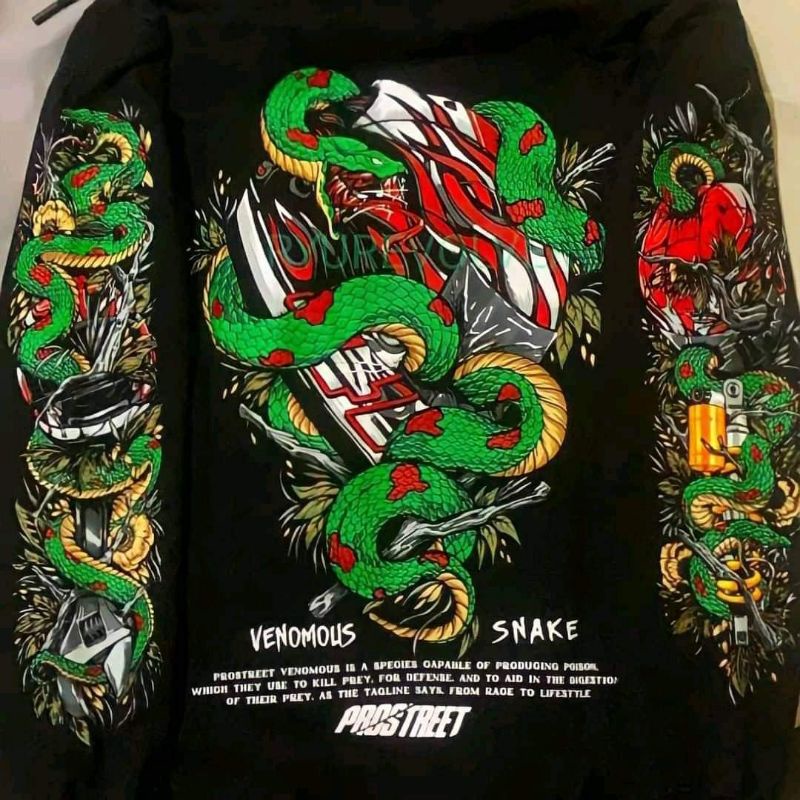 Hoodie PROSTREET SNAKE VENOMOUS V2 | SNAKE VENOM V2 NEW SEGEL BNIB | SUKAJAN | PROSTREET SUKAJAN | W