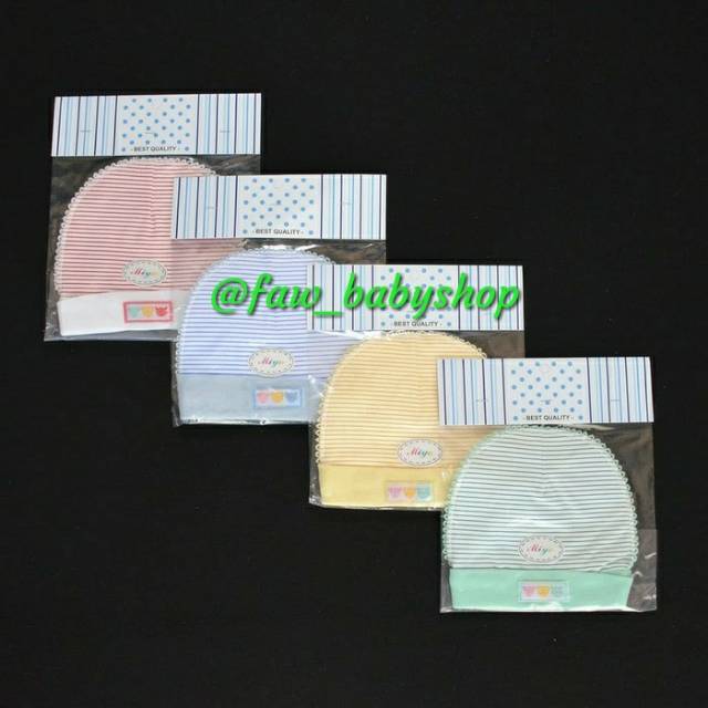 MIYO Salur Topi Newborn Bulat/ Persegi