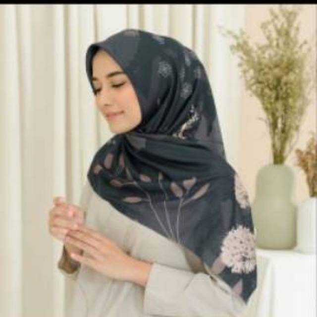 Hijab Segiempat Motif My Lady Kawe Jilbab My Lady Flower