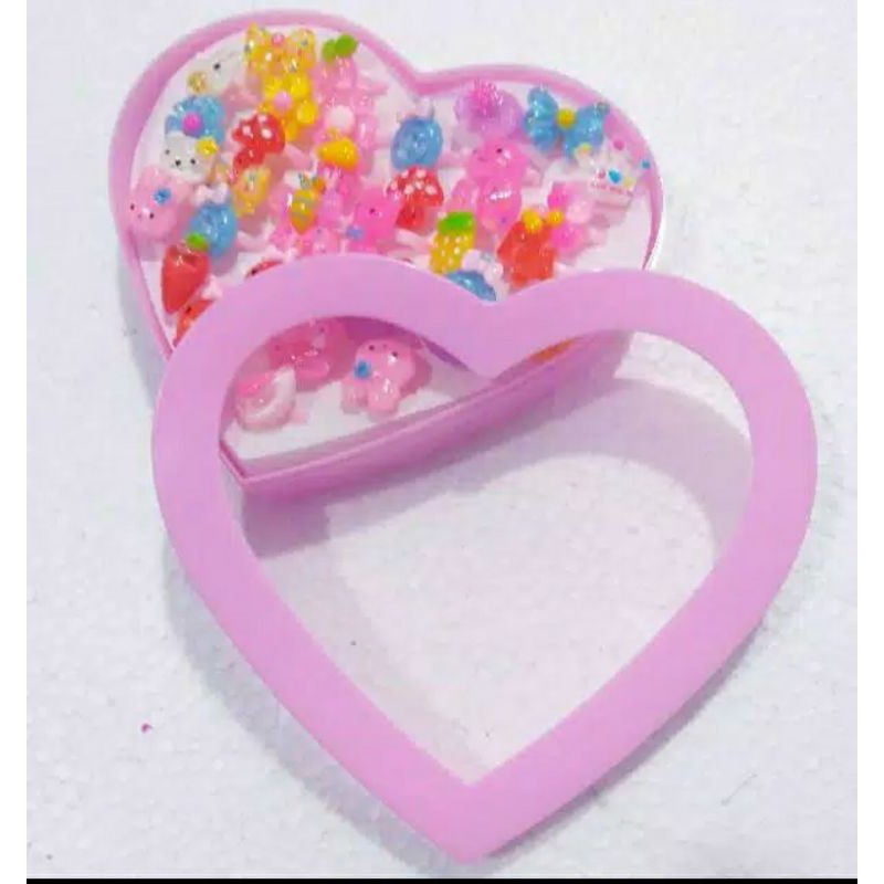 36pcs CINCIN ANAK KEMASAN MIKA LOVE GROSIR