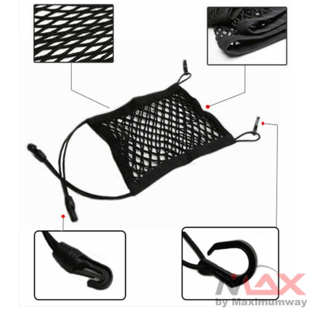 Jaring Mesh Penyimpanan Barang Mobil Car keranjang barang kursi depan  mobil Net Organizer Car Seat Storage Bag Strong Elastic Organizer Mesh Net Bags for Stowing Auto Vehicles Between Car Seats Luggage Holder Pocket Car Seat Storage Bag Strong Elastic