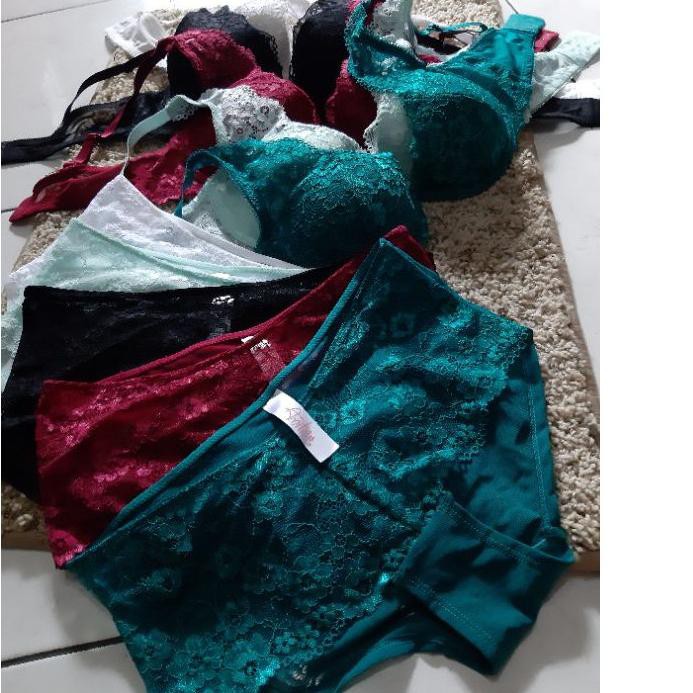 ☝ Amitie Lace & Mesh Bra Set ➳