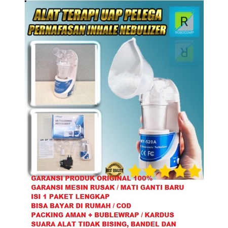 [ GARANSI PRODUK ORIGINAL ] isi 1 set lengkap nebulizer portable tanpa kabel terbaru alat uap sesak 