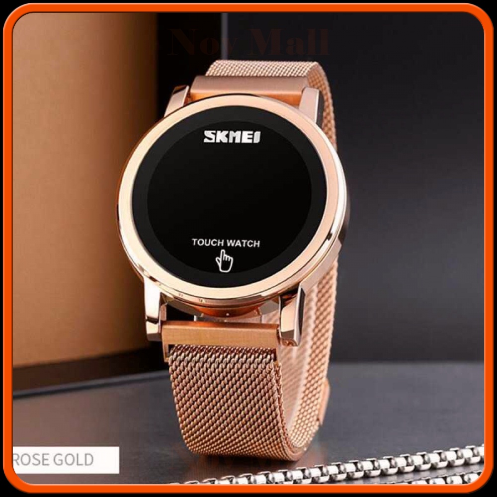 SKMEI Jam Tangan Digital Pria Strap Stainless Steel - 1668