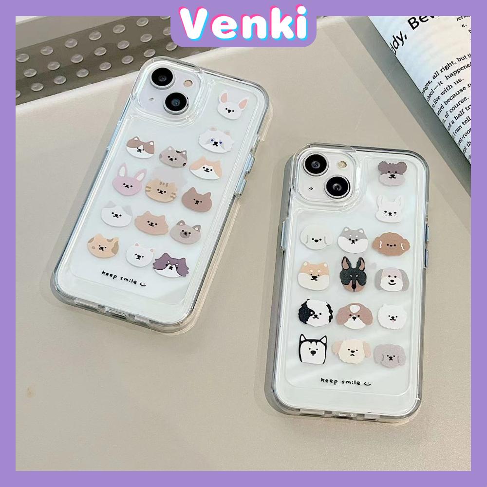 iPhone Case Silicone Soft Case Clear Case Space Case Shockproof Protection Camera Metal Button Cartoon Dog Compatible For iPhone 11 Pro Max 13 Pro Max 12 Pro Max 7Plus xr XS Max