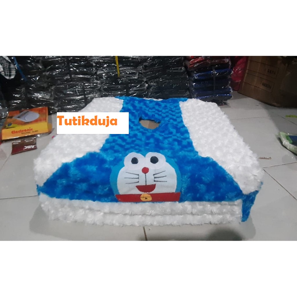 SARUNG TUDUNG SAJI KOTAK / BULAT KARAKTER BORDIR JUMBO