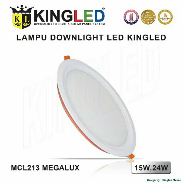 KINGLED Lampu Plafon LED  15 Watt DownLight LED