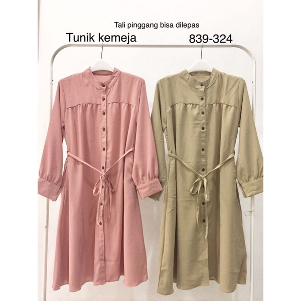 Long Tunik Kemeja Syakila Tali Lepas
