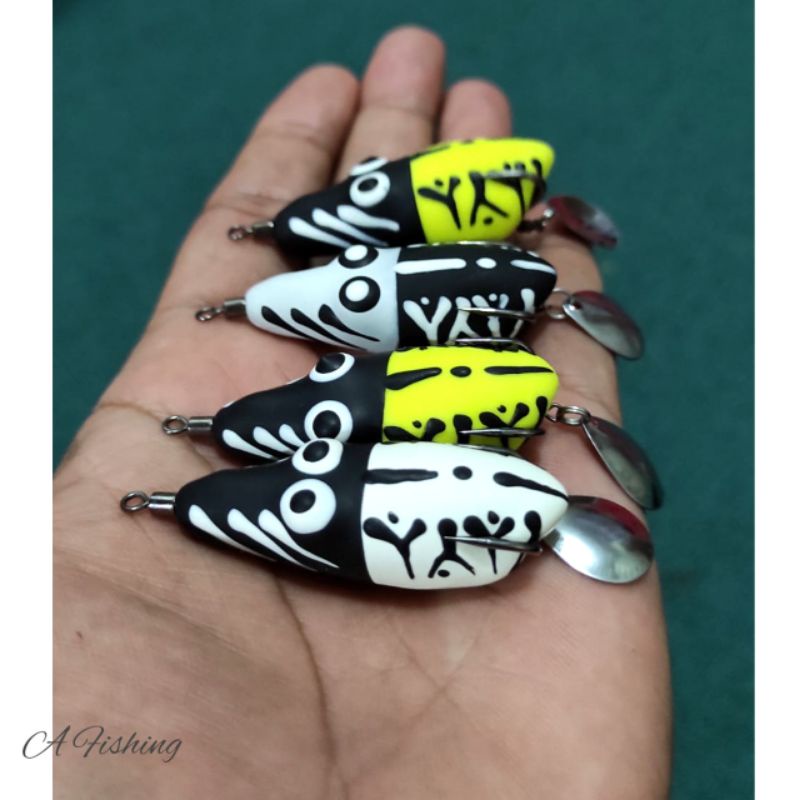 SOFT FROG CURUT TENGGELAM 5CM GALAXY LURE BERAT 9GRAM I UMPAN CASTING IKAN GABUS DAN TOMAN