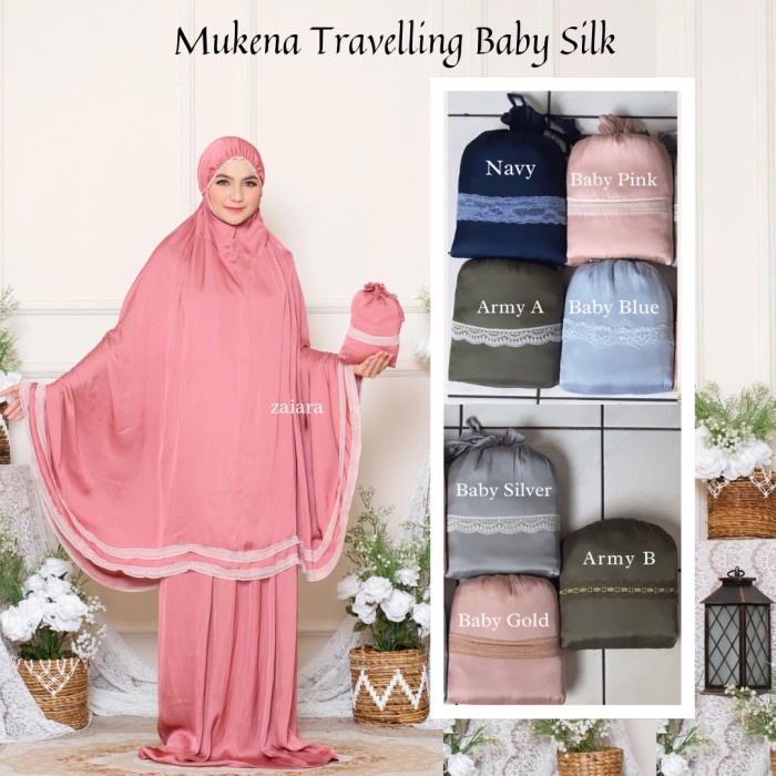 zaiara mukena cantik Travelling baby silk good quality