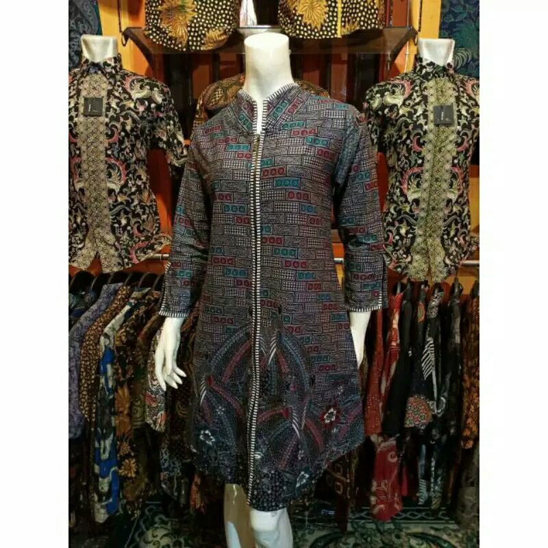 baju batik tunik tradisional//baju batik wanita//bisa cod