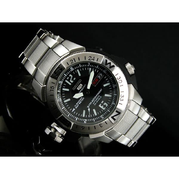SEIKO 5 SKZ225 SKZ225K1 AUTOMATIC STAINLESS STEEL - Garansi