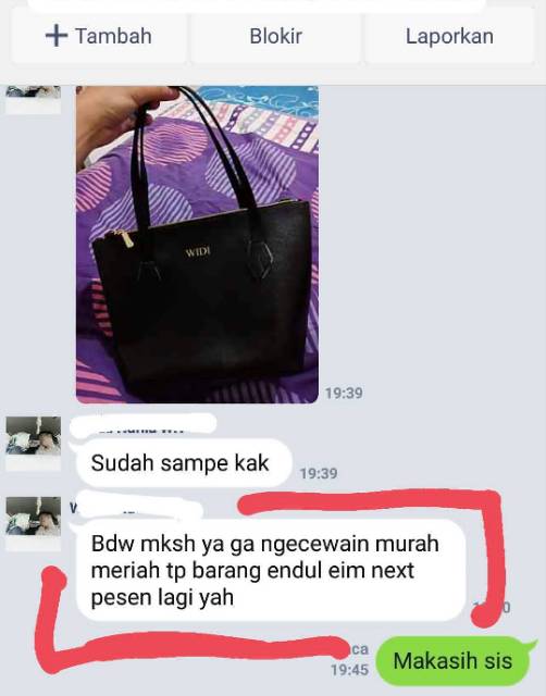 TOTEBAG WANITA - INITIAL HANNAH - BLACK, BISA REQUEST NAMA