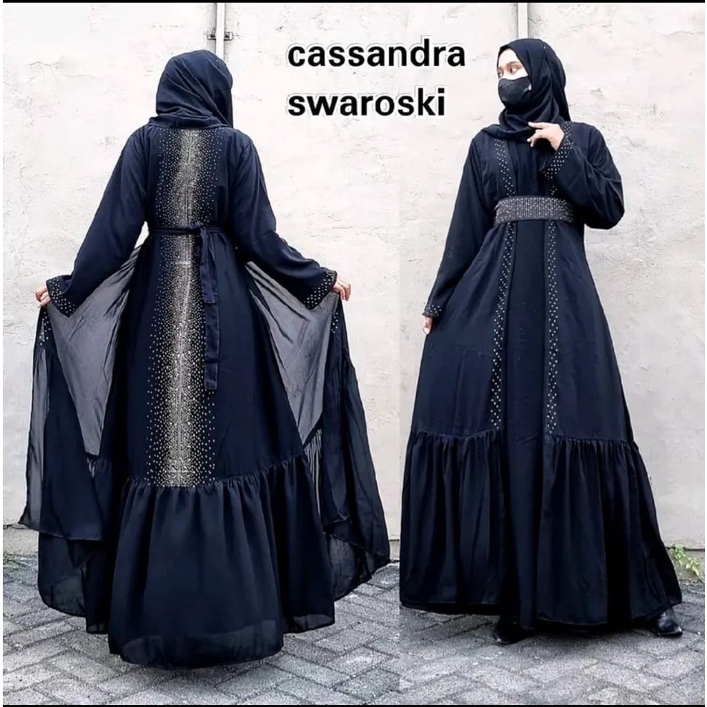 promo Dress abaya kekinian-gamis -busana muslim-jubah terbaru dan kekinian-Abaya arab terbaru-gamis hitam remaja kekinian - dress remaja -dress muslimah terbaru-gamis syari kekinian-abaya bordir terbaru ABAYA CASANDRA