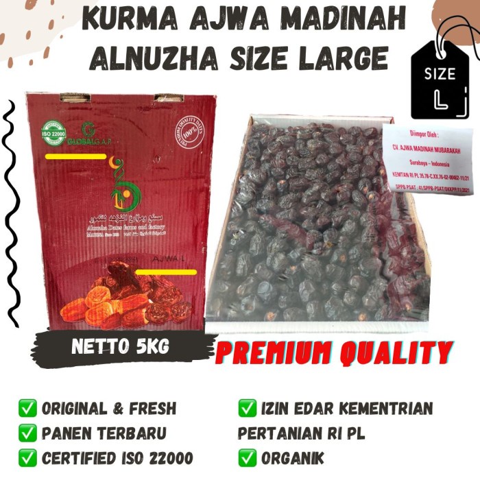 

Kurma Ajwa Aliyah Dus 5kg Kurma Ajwa Organik Kurma Nabi Ajwa Madinah