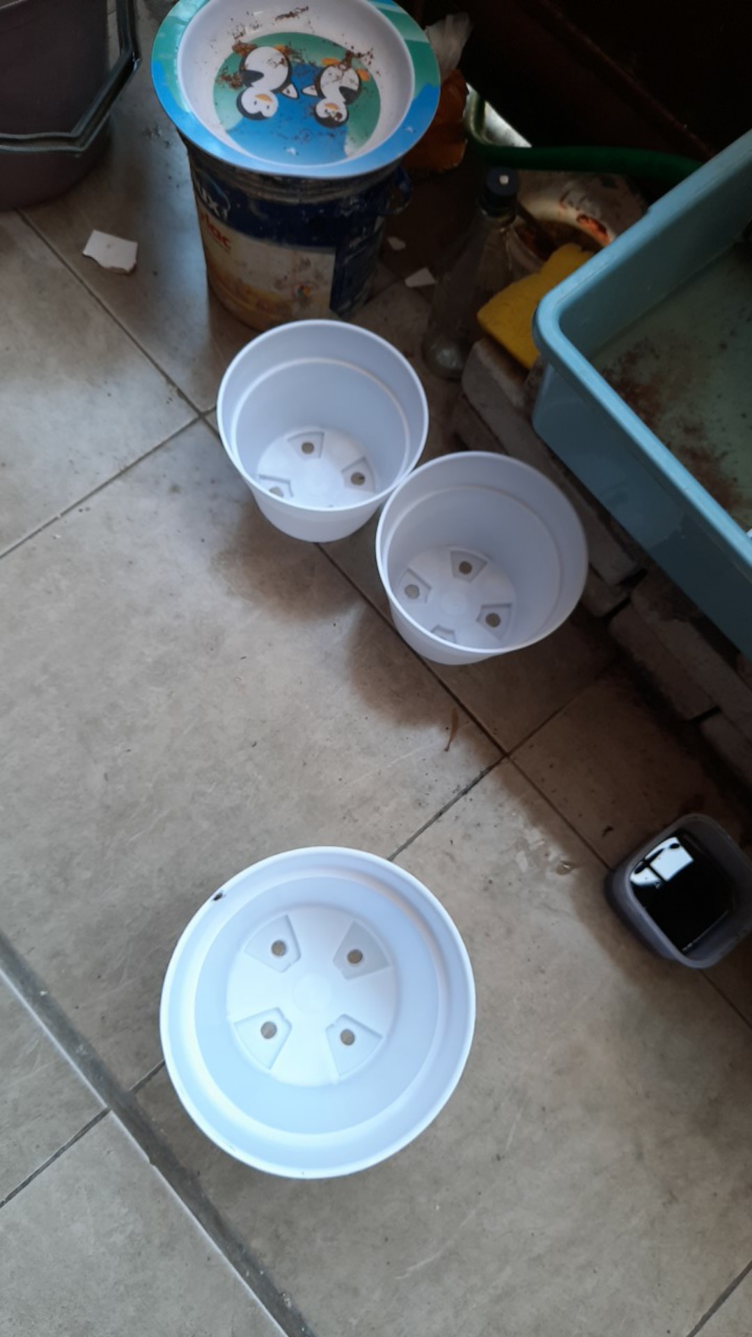 Pot Plastik Putih / Ember Putih / Pot Putih / Pot Plastik