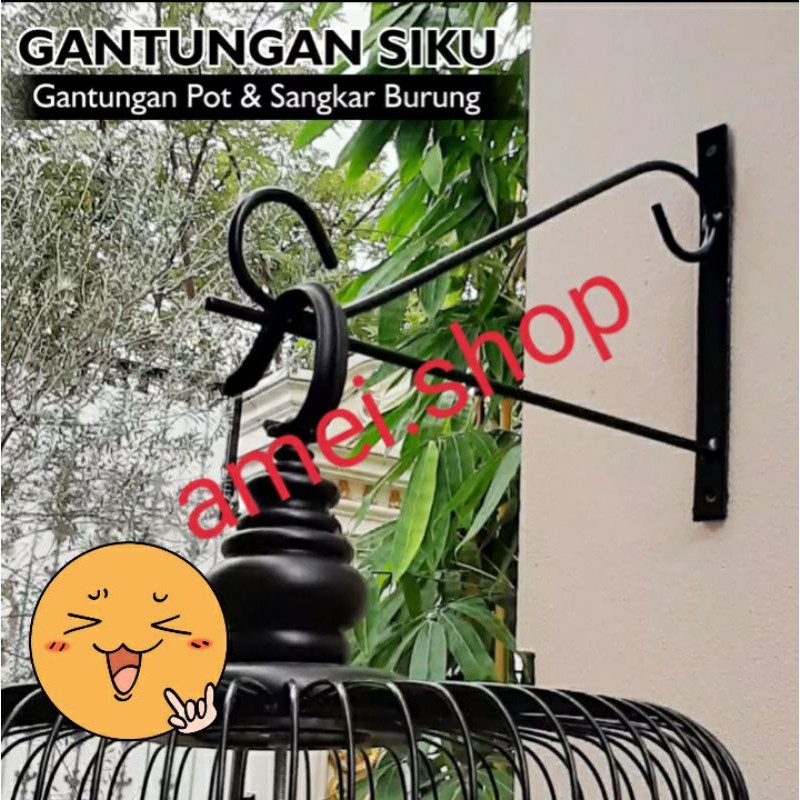 Jual Gantungan Tembok Pot Bunga Tanaman Hias Lampu Taman Cantolan