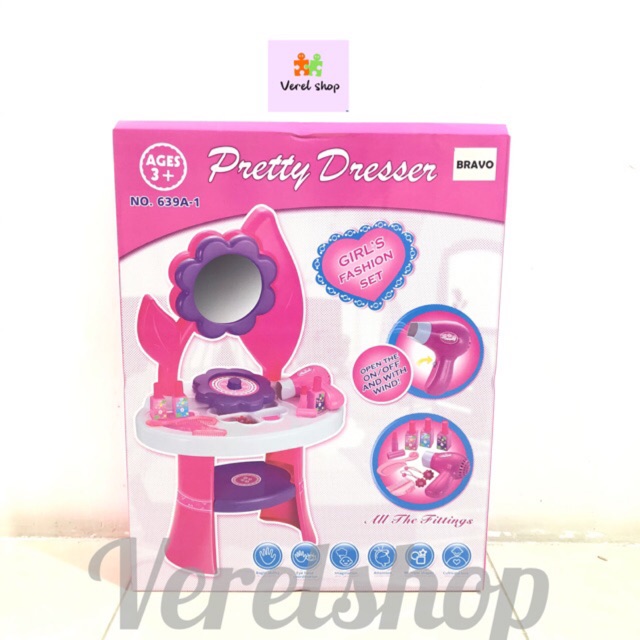 MAINAN ANAK  PRETTY DRESSER CUTE FLOWER MEJA  RIAS  KADO ANAK  