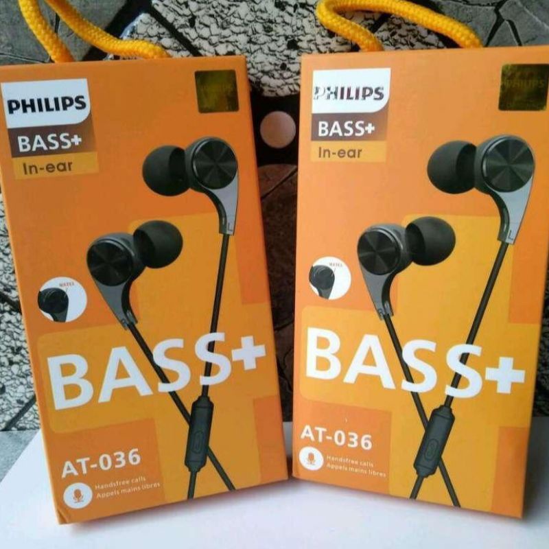 HF HEADSET PHILIPS QP-036 BASS+ IN-EAR KWALITAS BAGUS