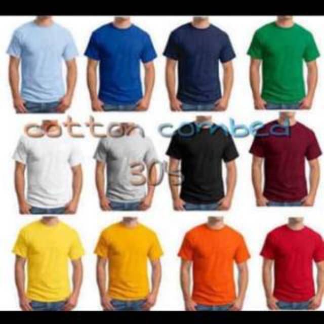  Jual  Kaos  polos  cotton Combed 30s Asli  Premium 100rb 3 