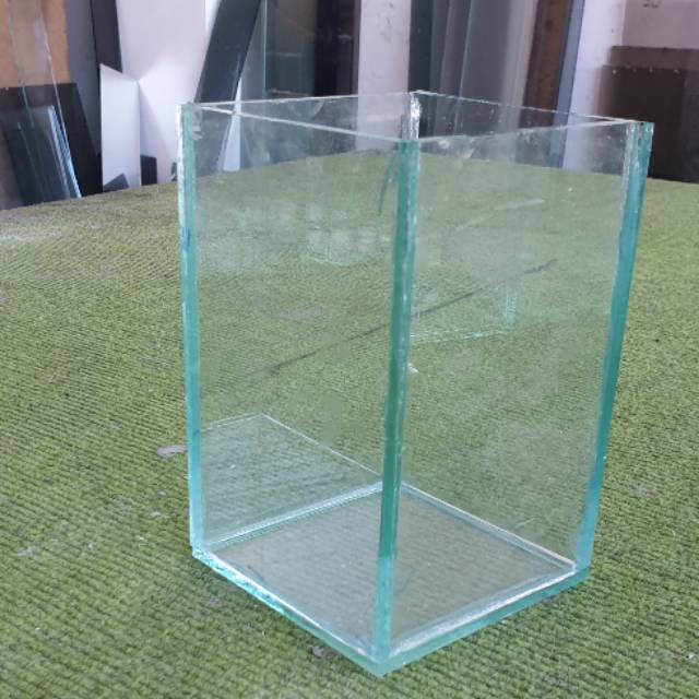 Aquarium Kaca 5mm cupang / soliter  10x10x15
