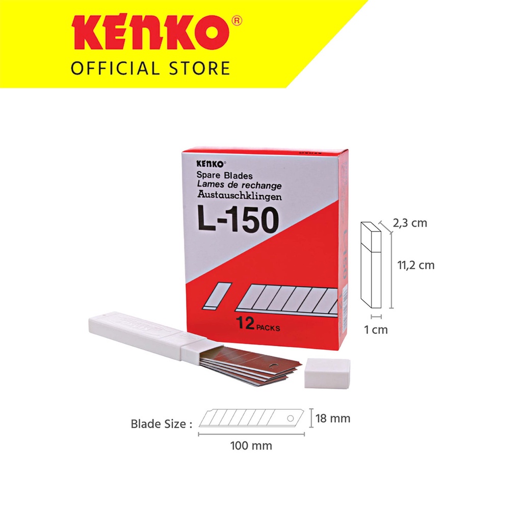 

Kenko Refill Cutter Besar L-150 (18mm x 100mm)