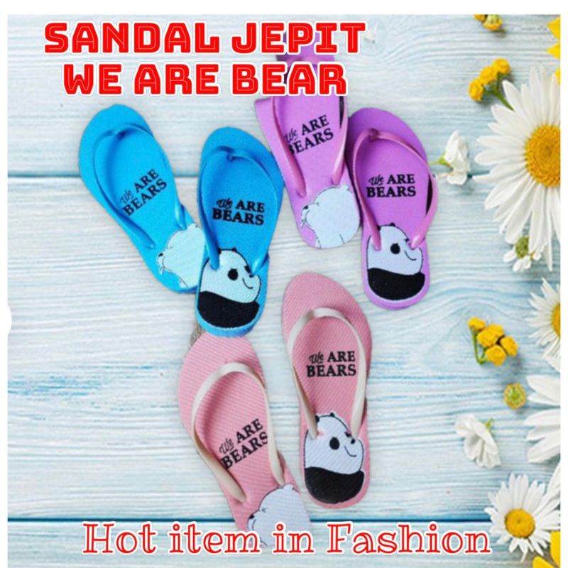 RDR sandal wanita jepit we are bears