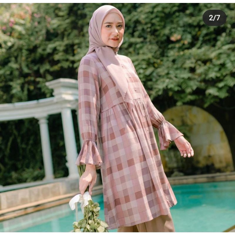 Halwa Tunik Mauve Pink M by Lightsclo Lights.clo